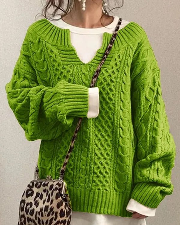 Melanie | Heritage Cable-Knit Comfort Sweater