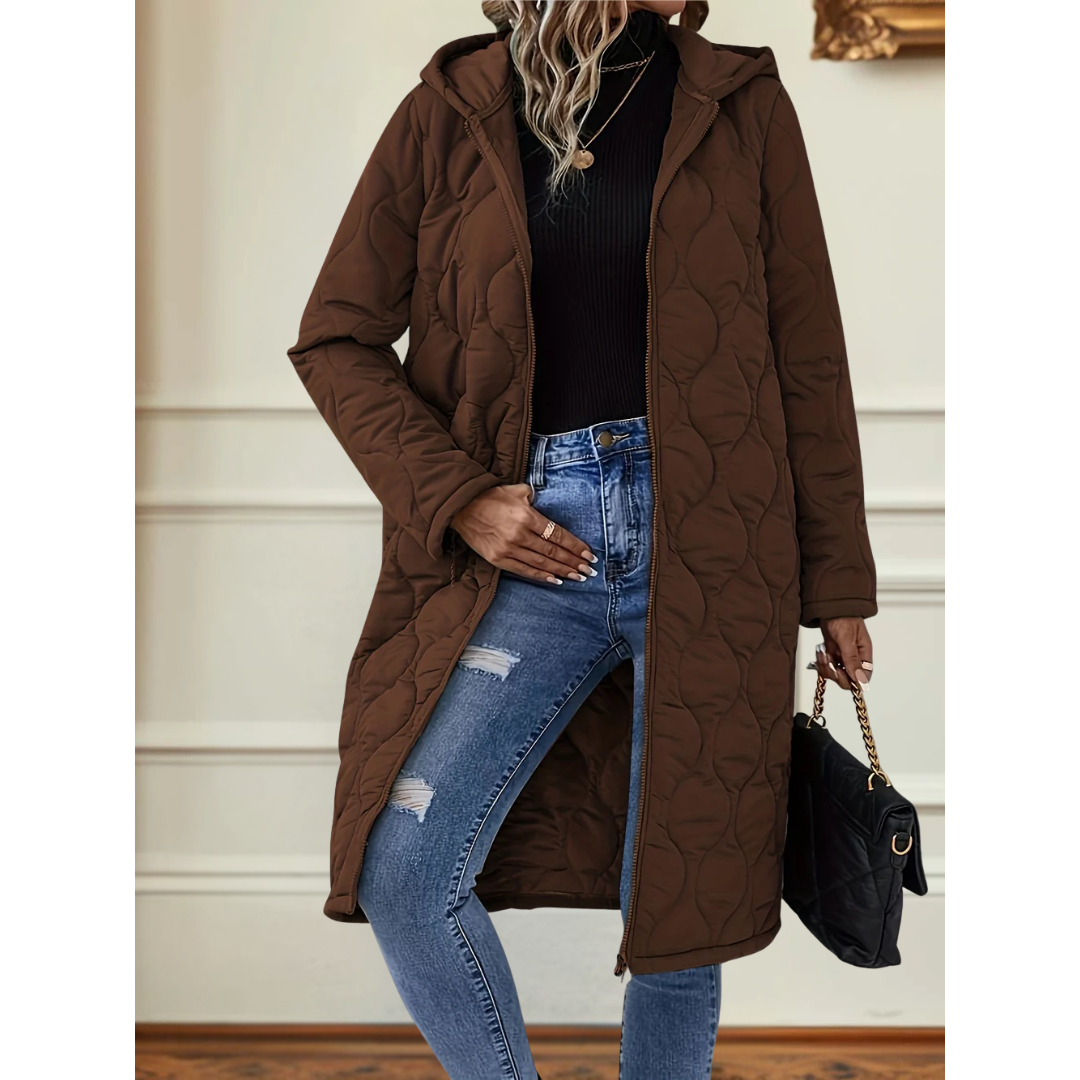 Elena | Quilted Hooded Winter Coat