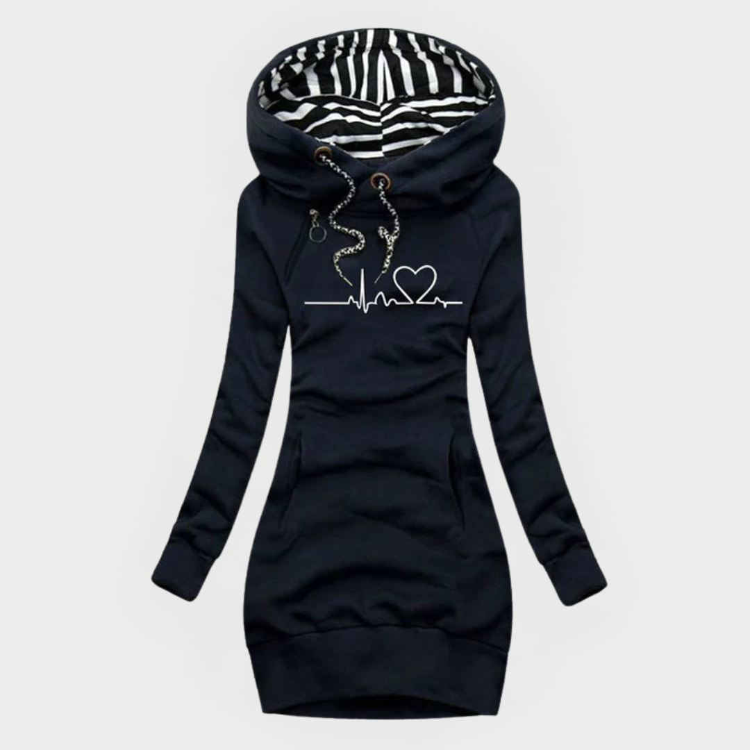 Meghan | Cozy Heartbeat Hoodie Dress