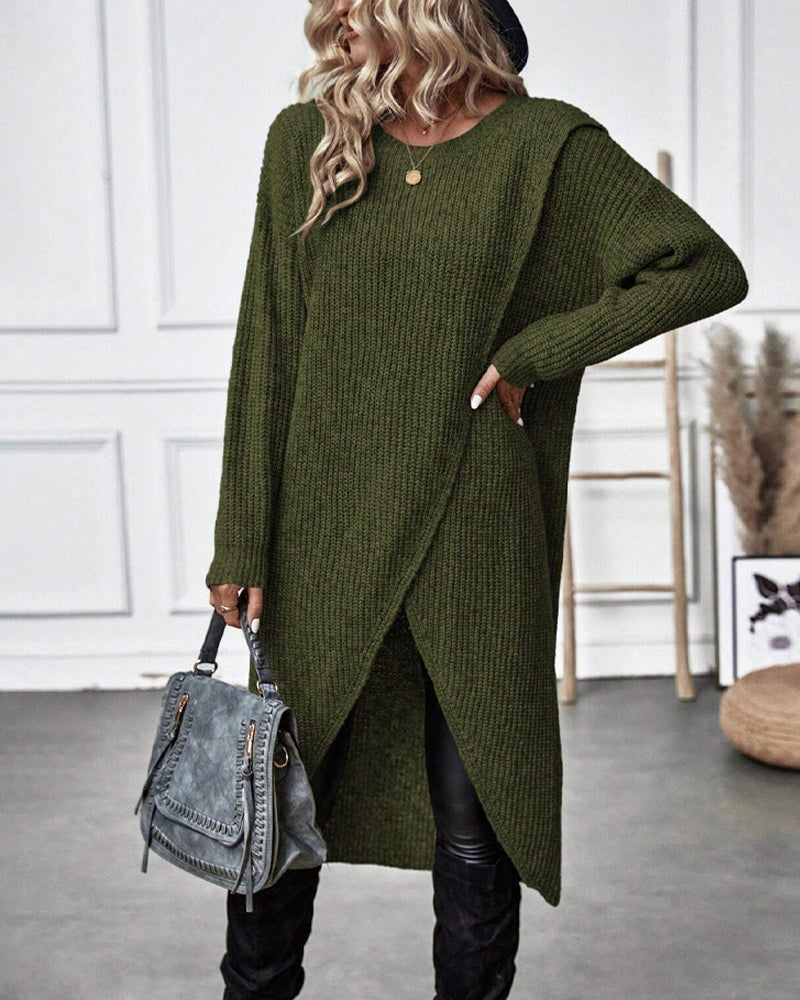 IGGY | Stylish Cotton Blend Sweater Dress