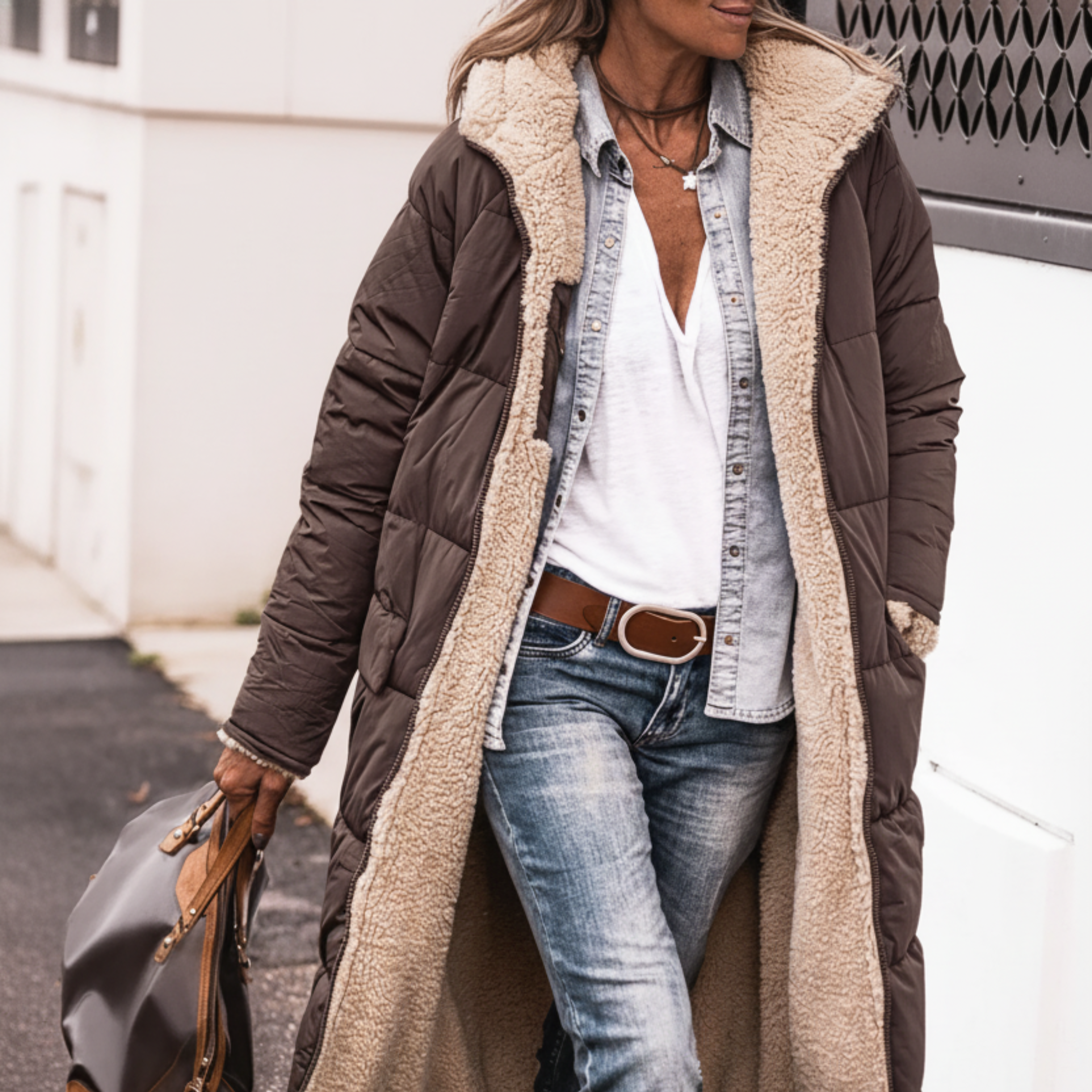 Amelia | Elegant Reversible Coat