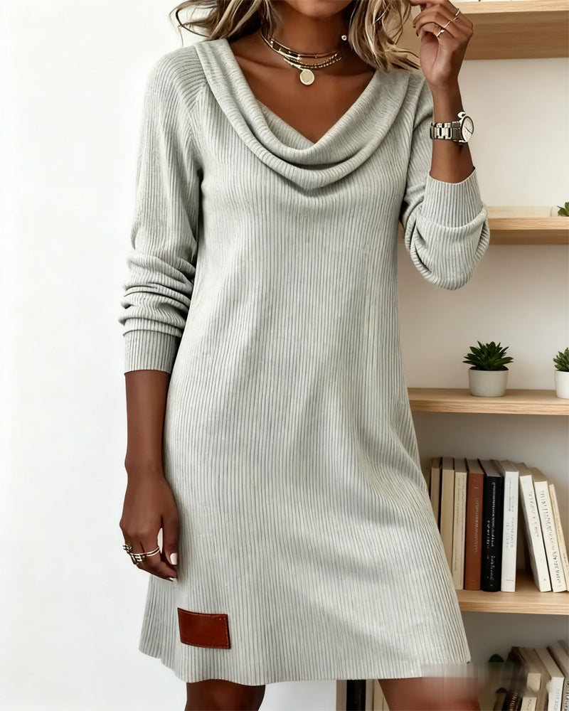 Isabelle | Cozy Cowl Neck Sweater Dress