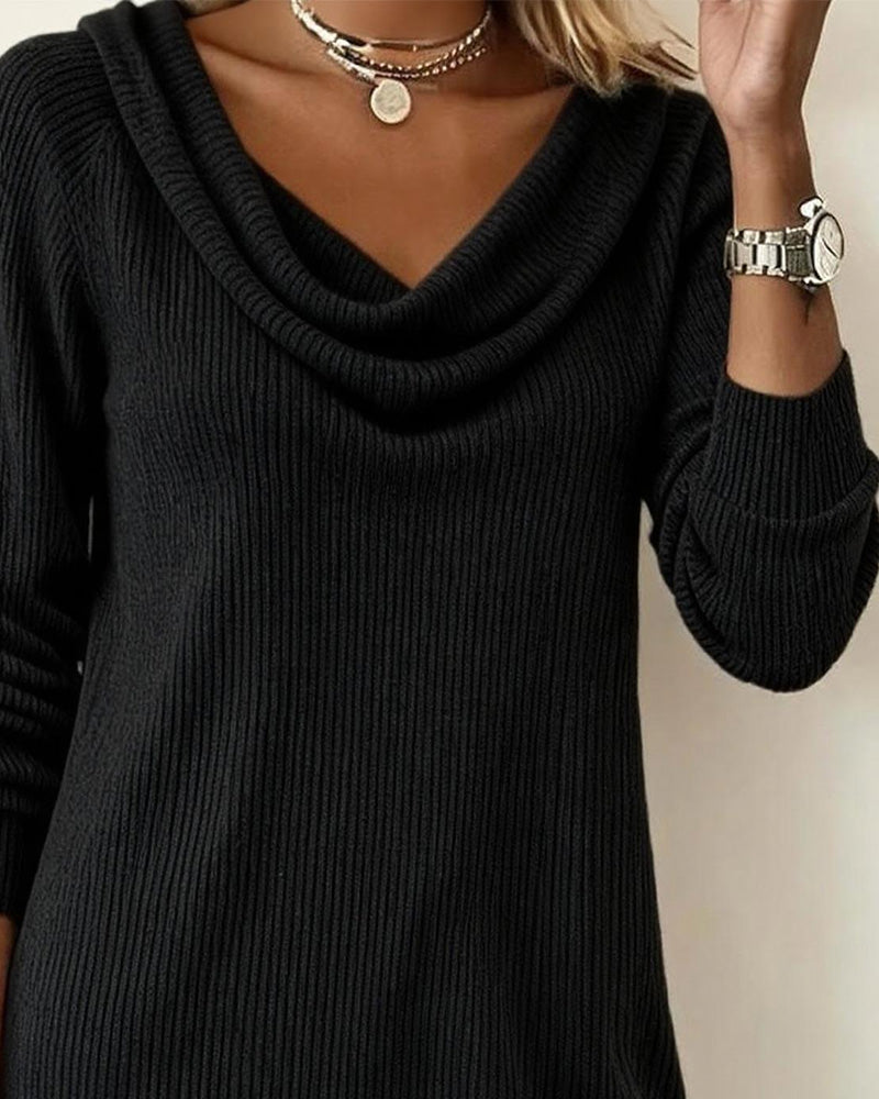 Isabelle | Cozy Cowl Neck Sweater Dress