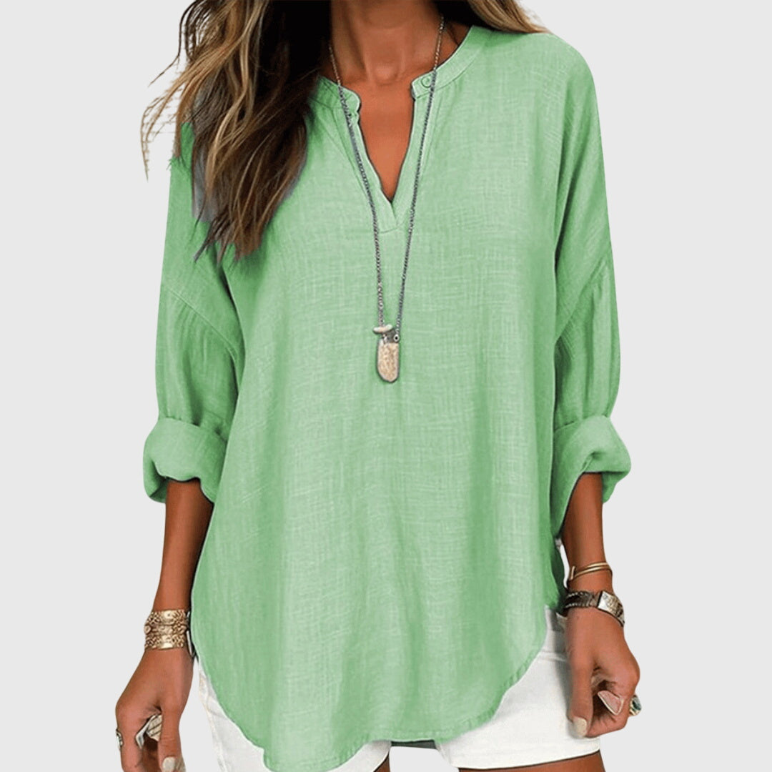 Lenaraâ„¢ | Flowy Elegant Beach Shirt