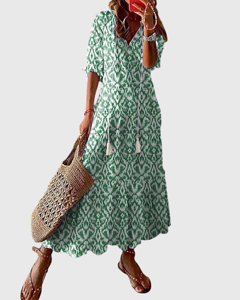 Amaliaâ„¢ | Boho Vintage Summer Dress