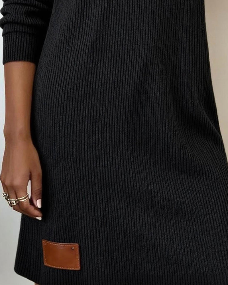 Isabelle | Cozy Cowl Neck Sweater Dress