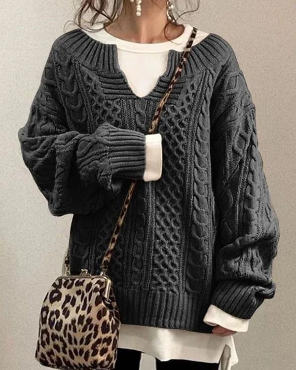 Melanie | Heritage Cable-Knit Comfort Sweater