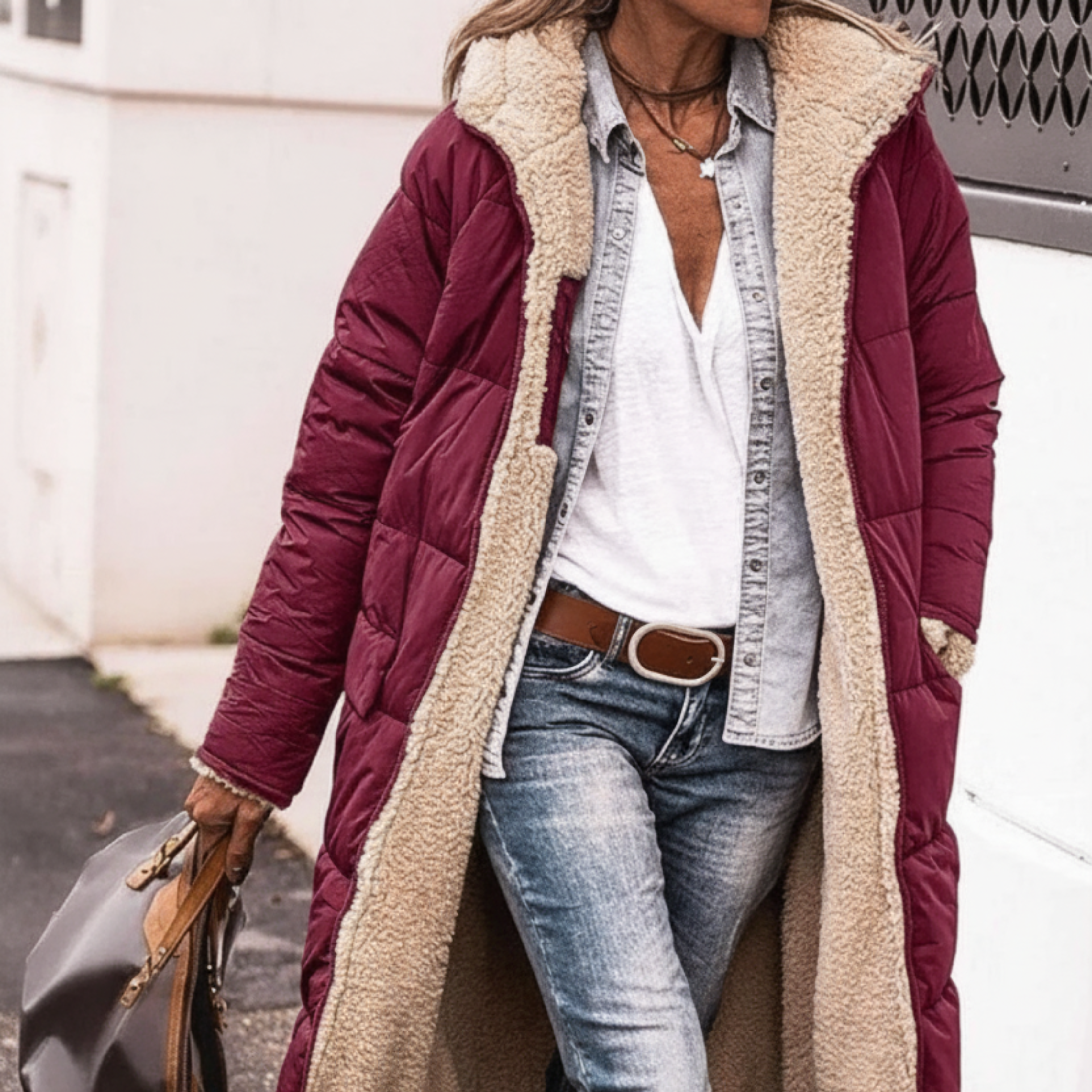 Amelia | Elegant Reversible Coat