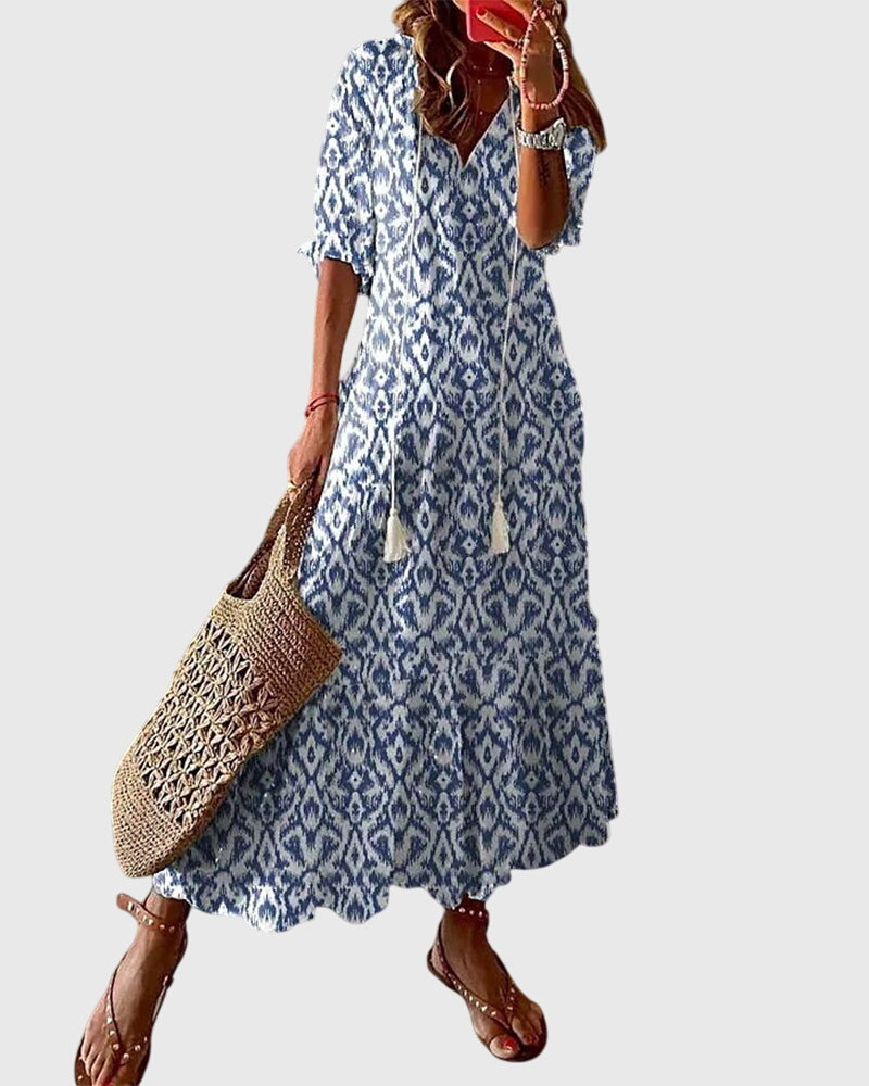 Amaliaâ„¢ | Boho Vintage Summer Dress