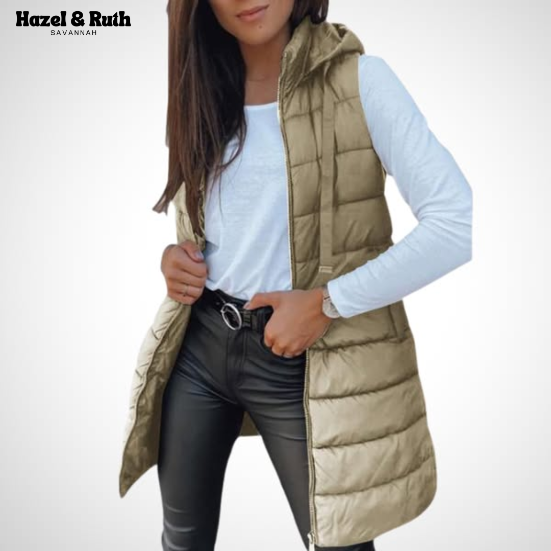 Daisy™ | Elegant Long Puffer Vest