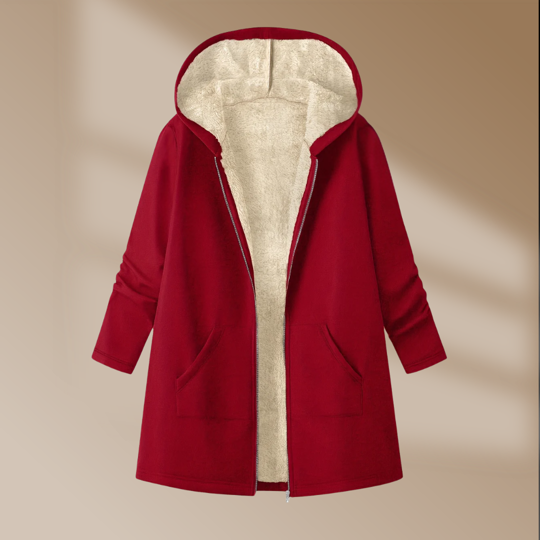 Helena | Plush Winter Hooded Coat