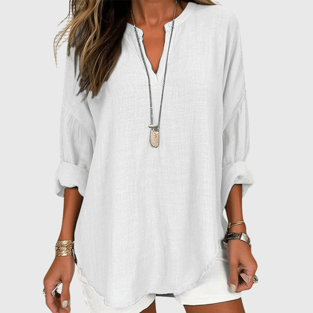 Lenaraâ„¢ | Flowy Elegant Beach Shirt