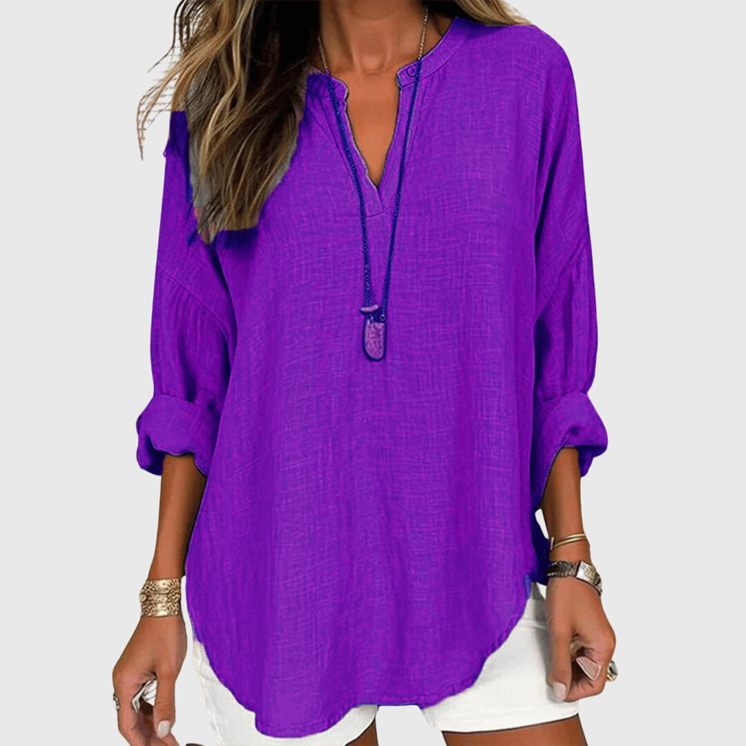Lenaraâ„¢ | Flowy Elegant Beach Shirt