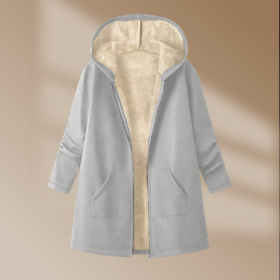 Helena | Plush Winter Hooded Coat