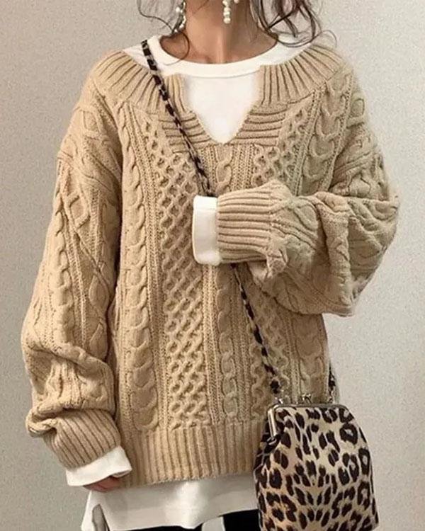 Melanie | Heritage Cable-Knit Comfort Sweater