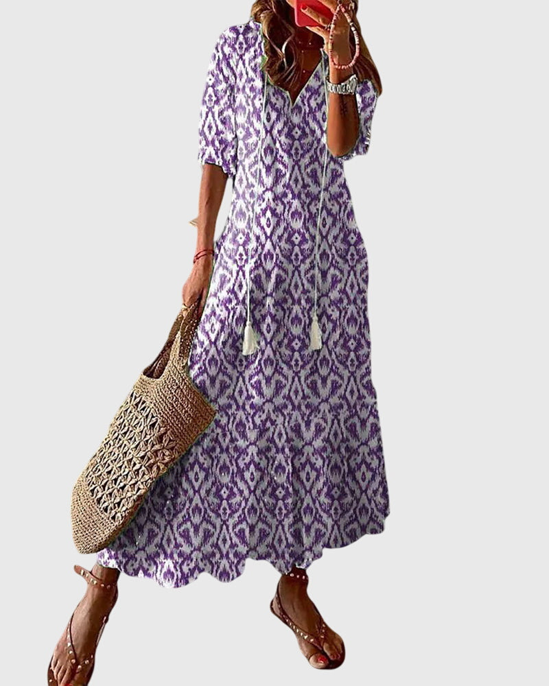 Amaliaâ„¢ | Boho Vintage Summer Dress