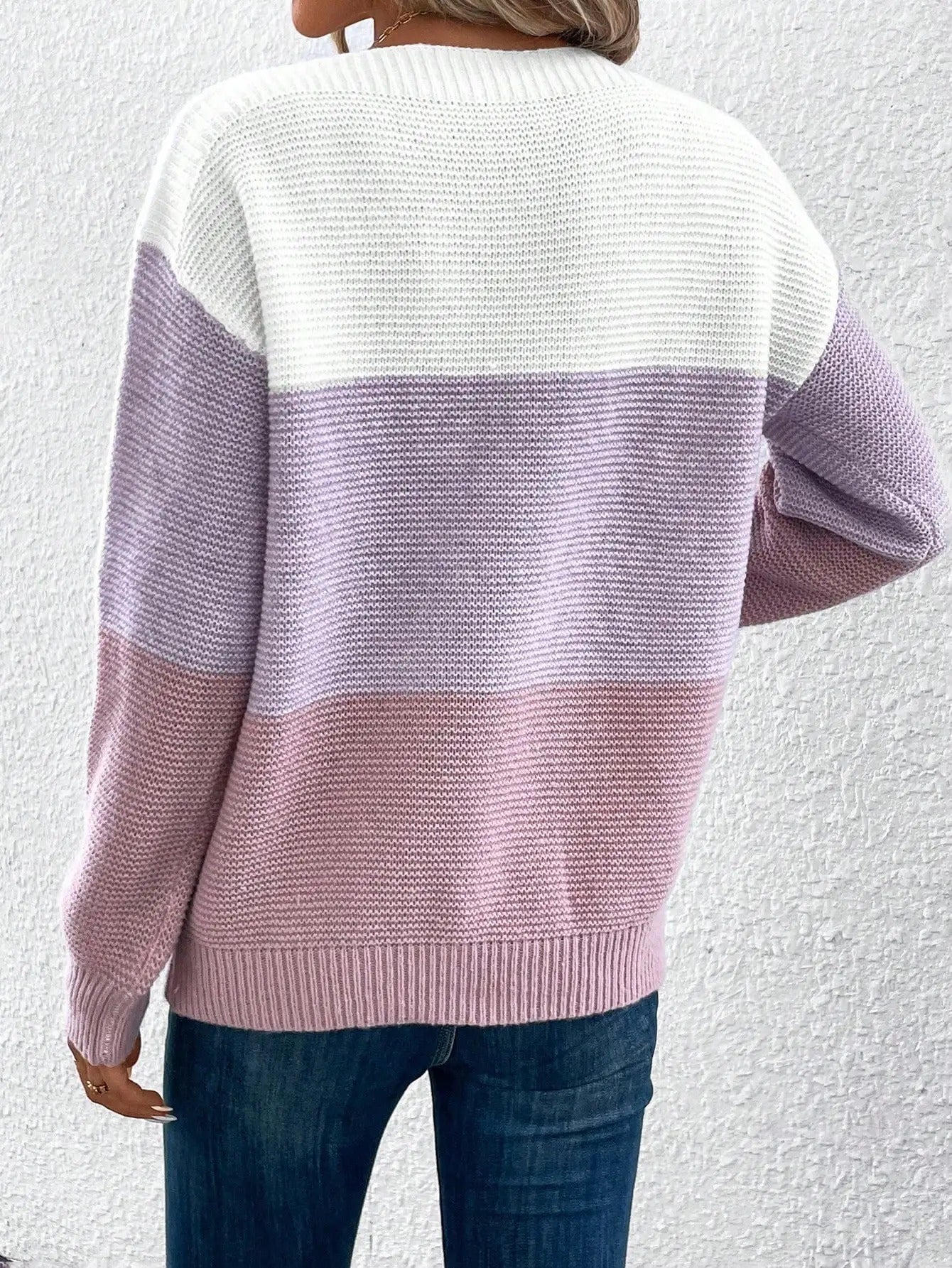 Cecelia | Easy-Drape Ombre Knit Sweater