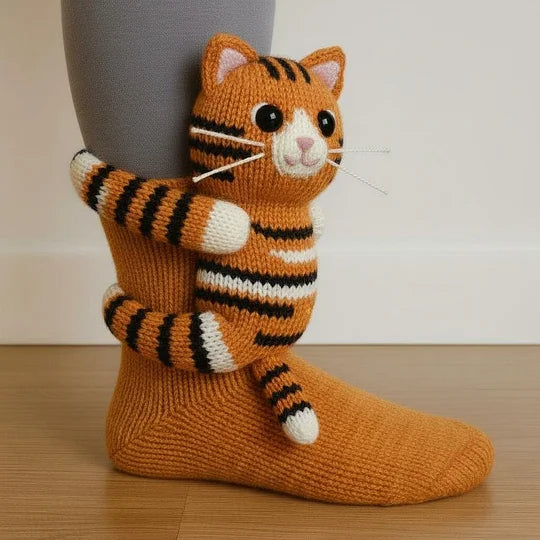 HeartWool™ | Warm Knit Animal Socks