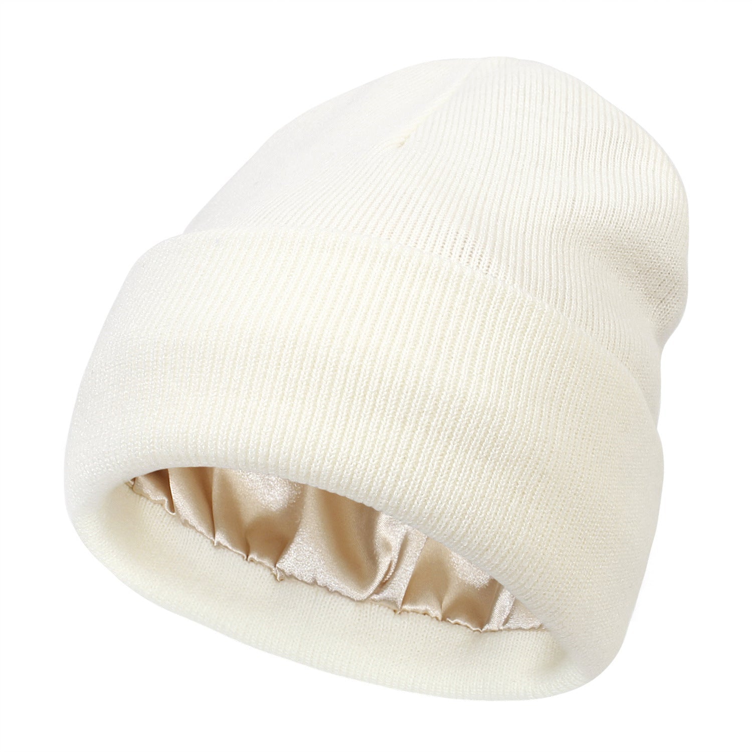 Elegant Winter Satin-Lined Beanie