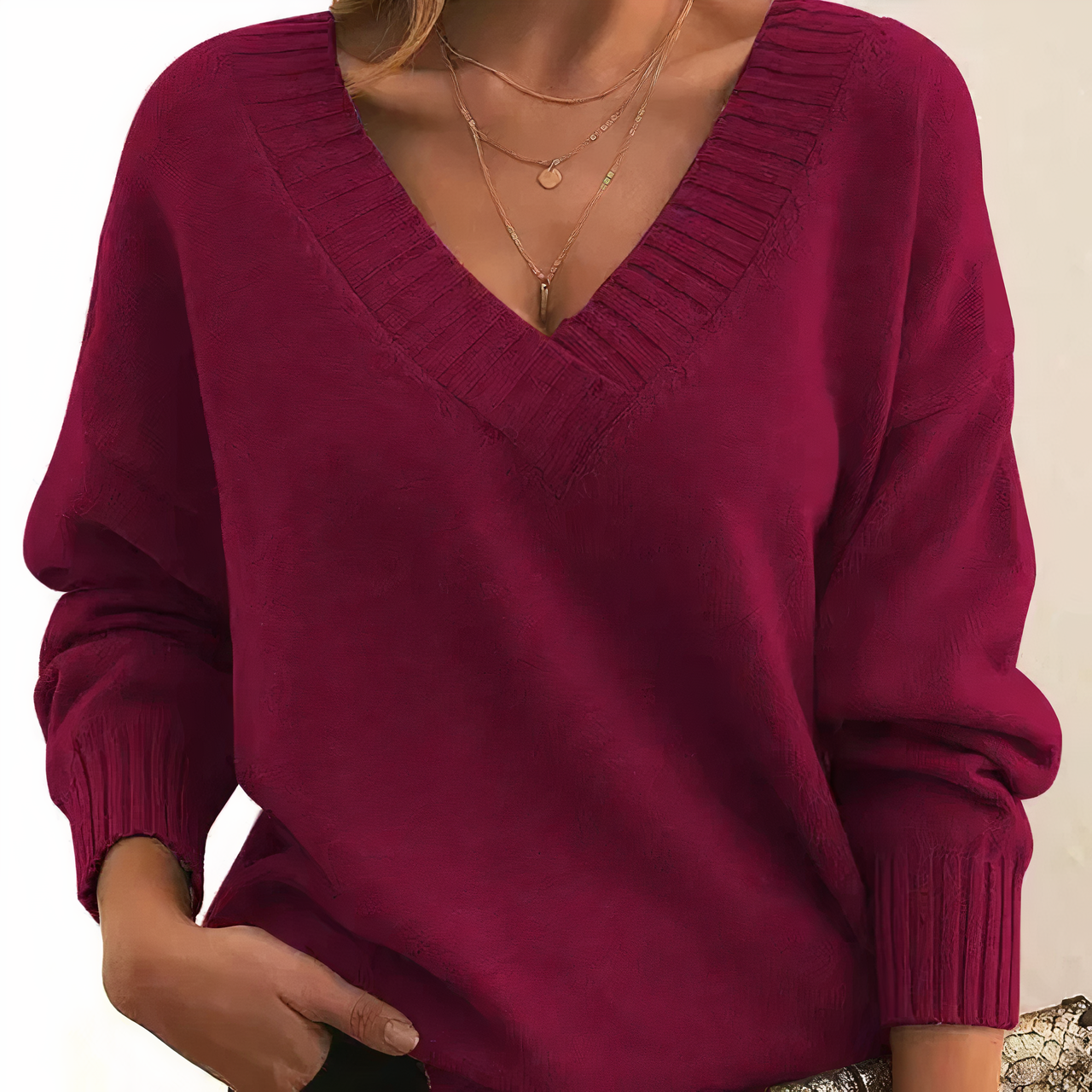 Maren | Soft V-Neck Knit Sweater