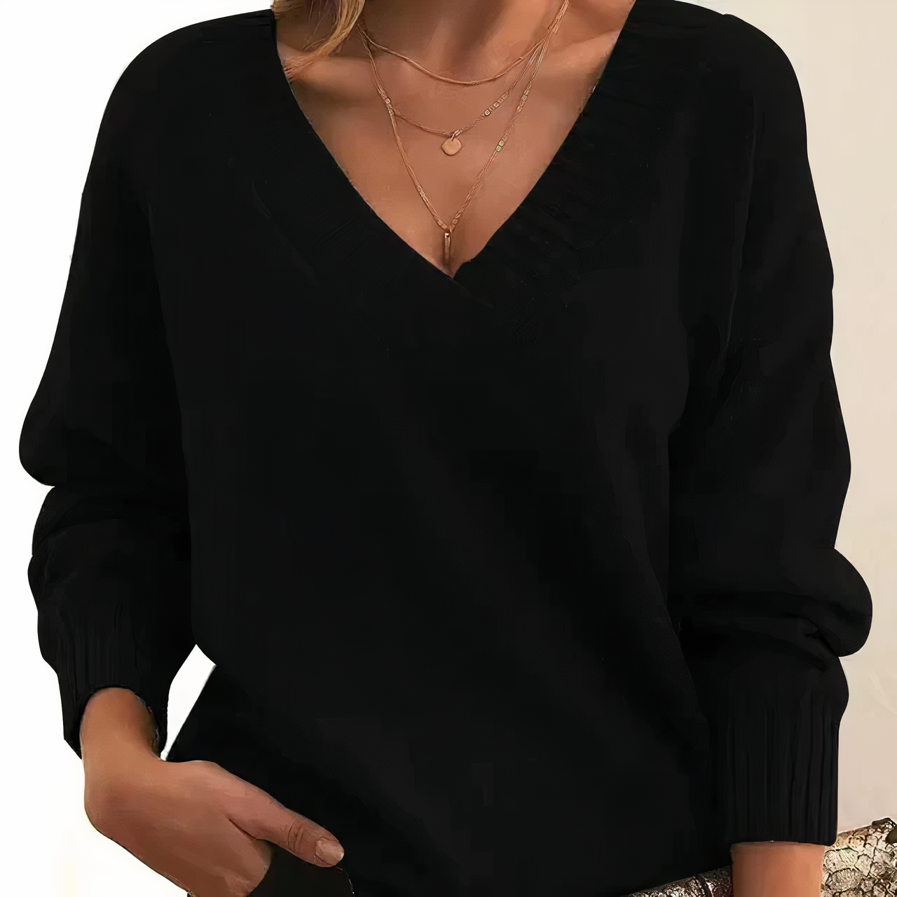 Maren | Soft V-Neck Knit Sweater
