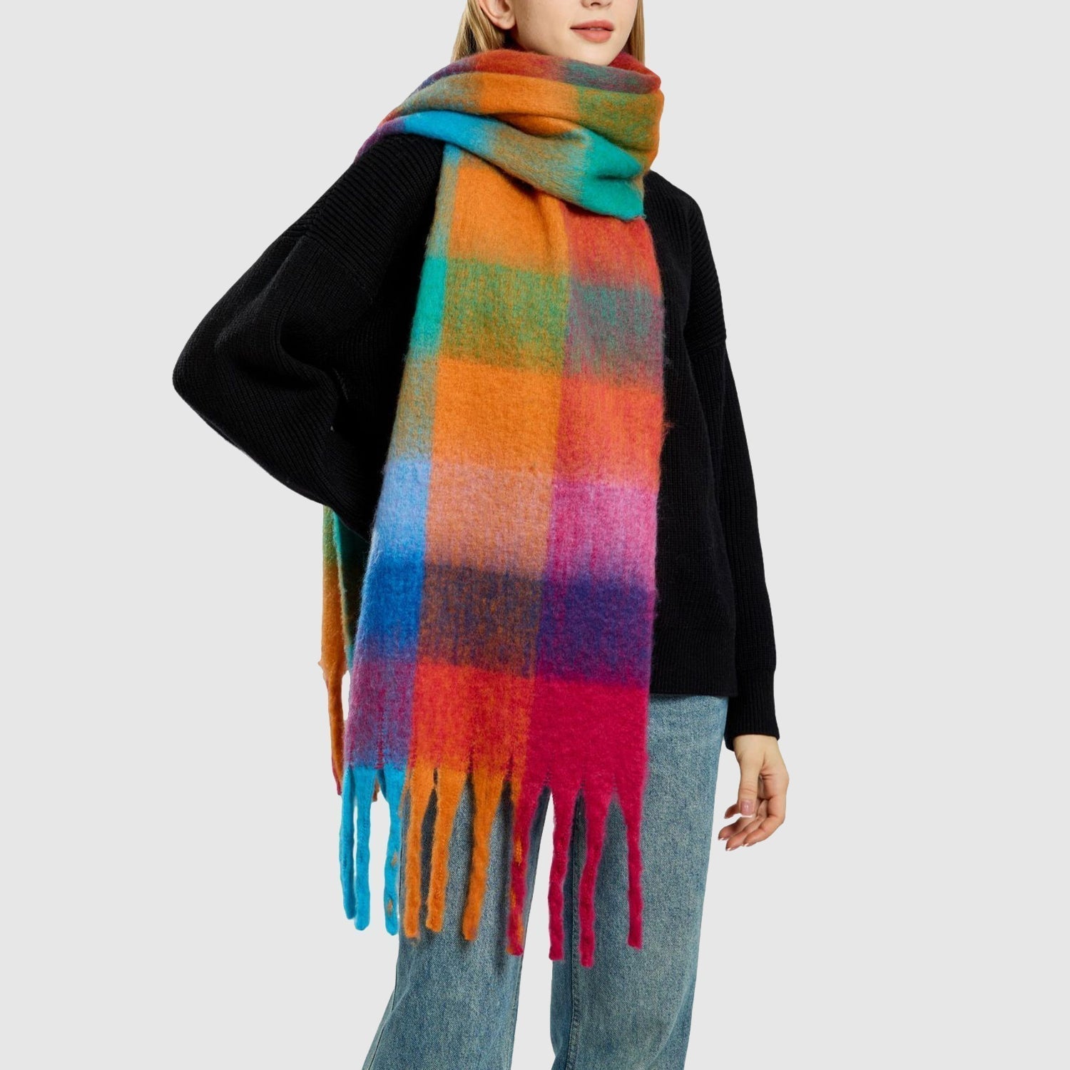 Adeline | Rainbow Scarf