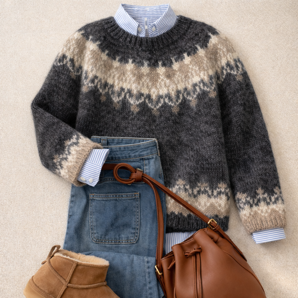 Judy | Heritage Nordic Knit Sweater