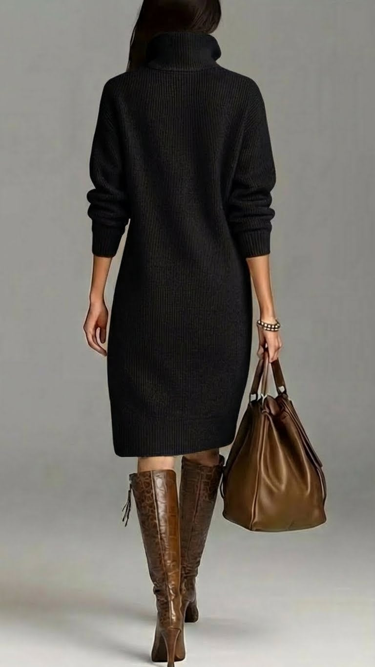 Martha | Soft Knitted Button Dress