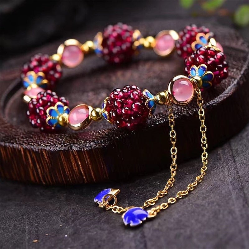 Amara™ | Floral-Inspired Gemstone Bracelet