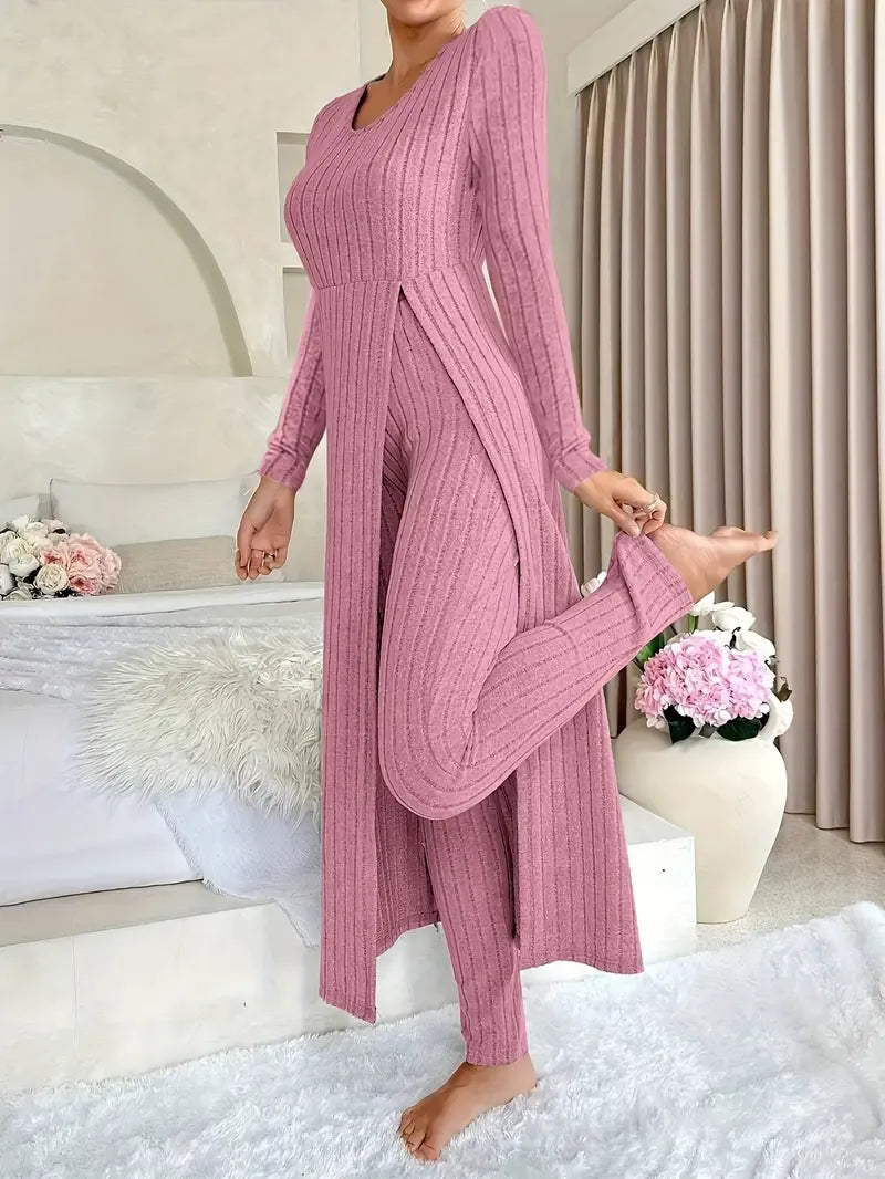 Evelyn | Cozy Ribbed Lounge Set