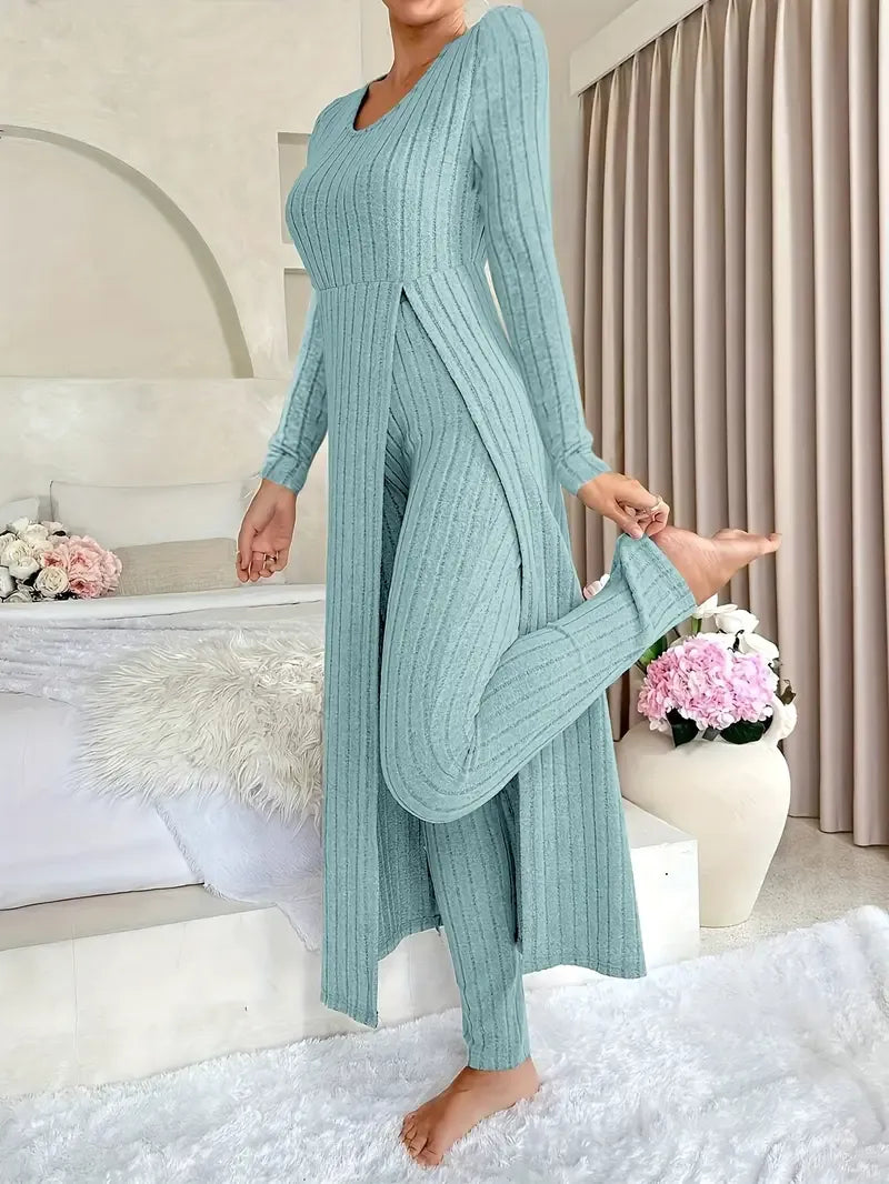 Evelyn | Cozy Ribbed Lounge Set