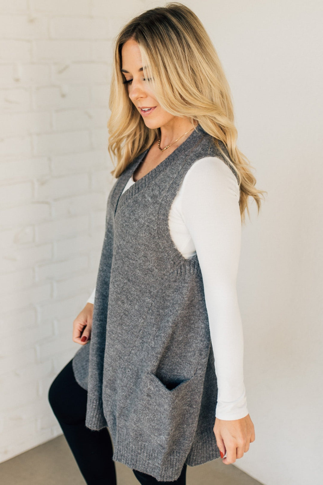 Scarlett™ - Stylish Long Sweaters with Pocket