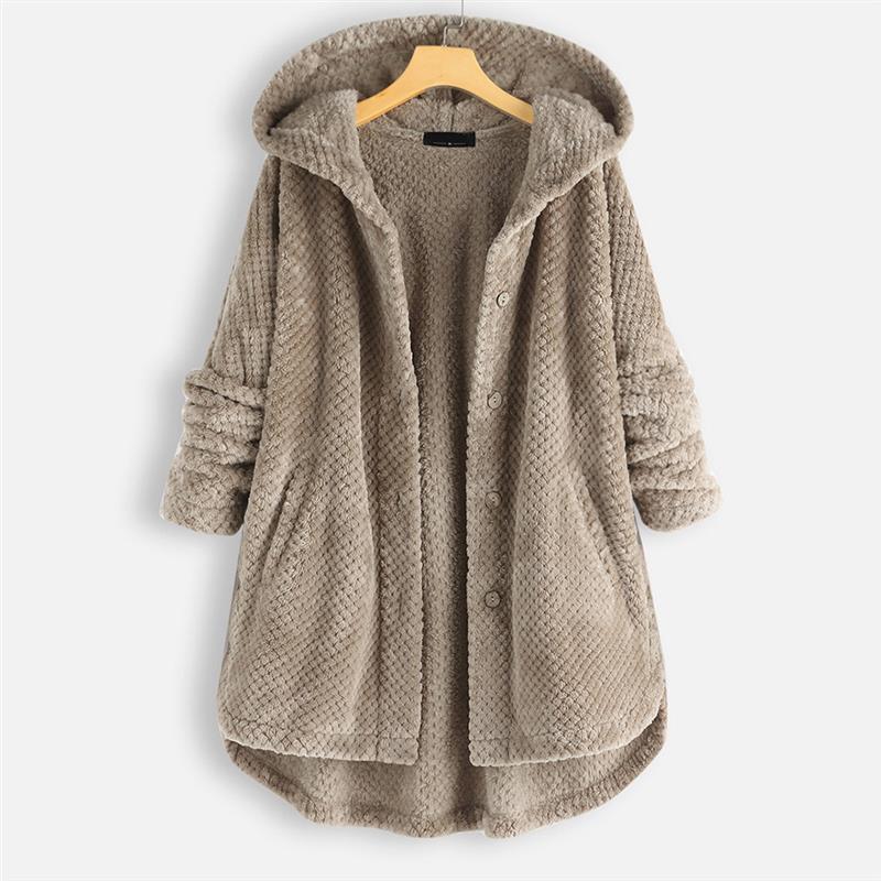 Janie | Cozy Button Fleece Coat