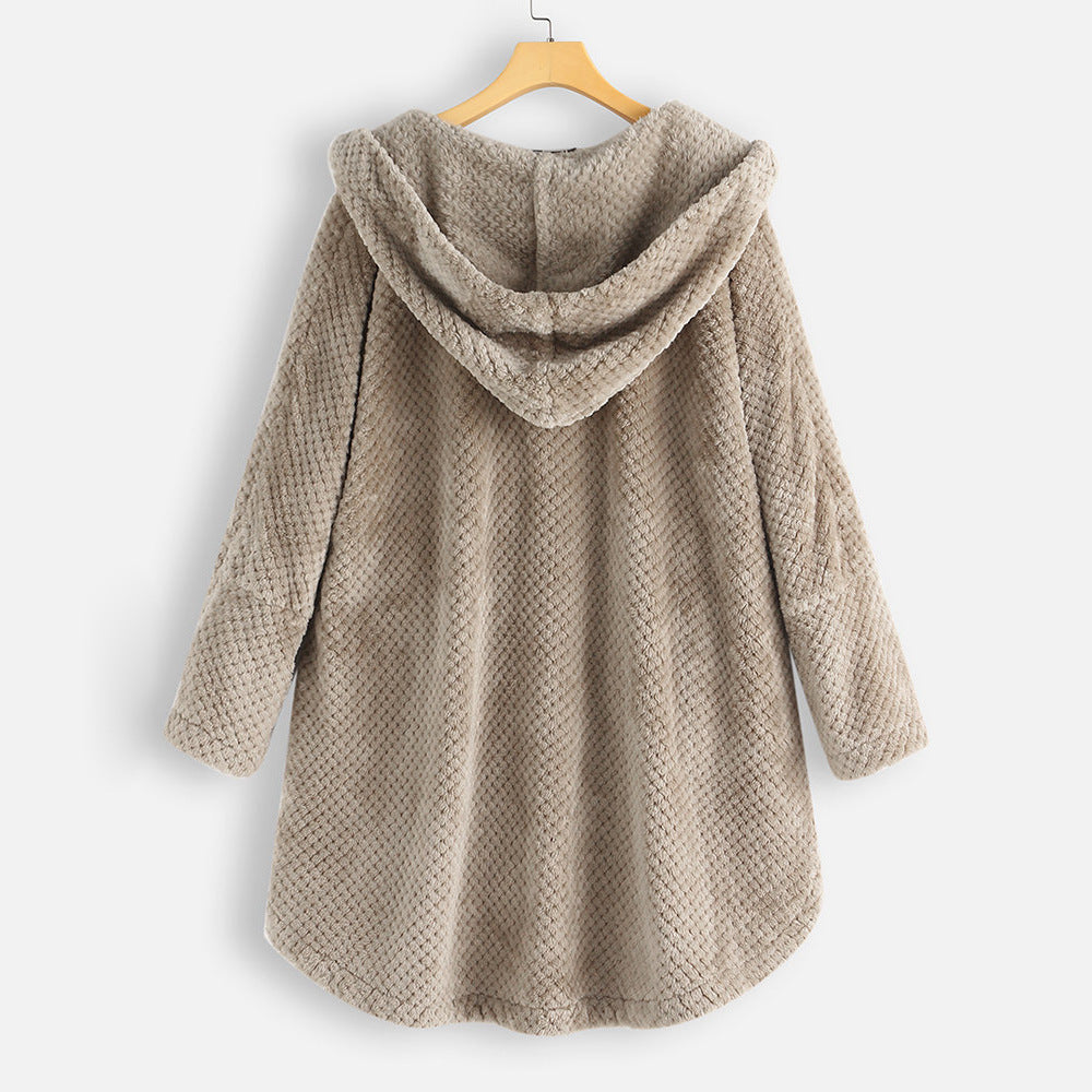 Janie | Cozy Button Fleece Coat