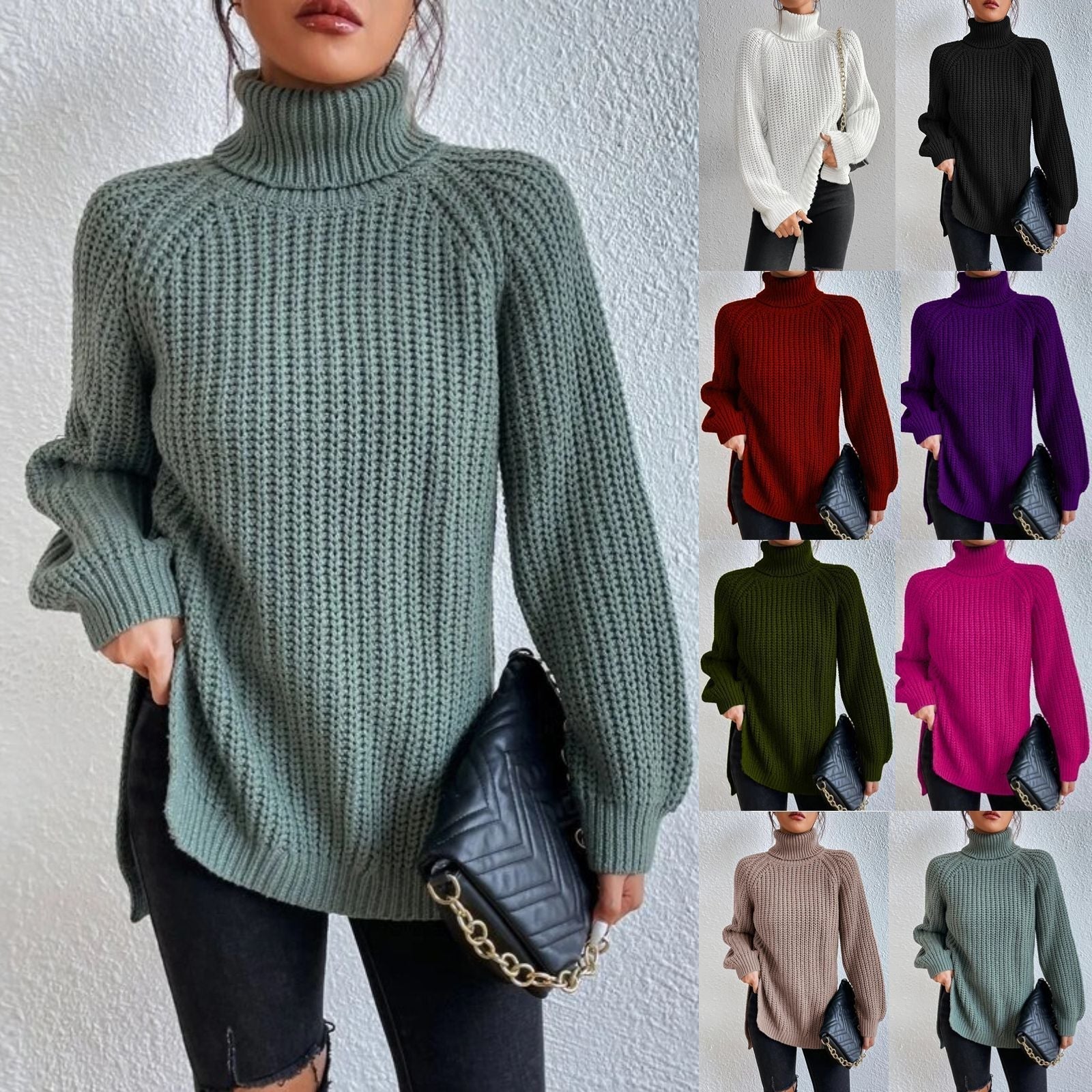 Mia™ - Comfortable Turtleneck Long Sweater