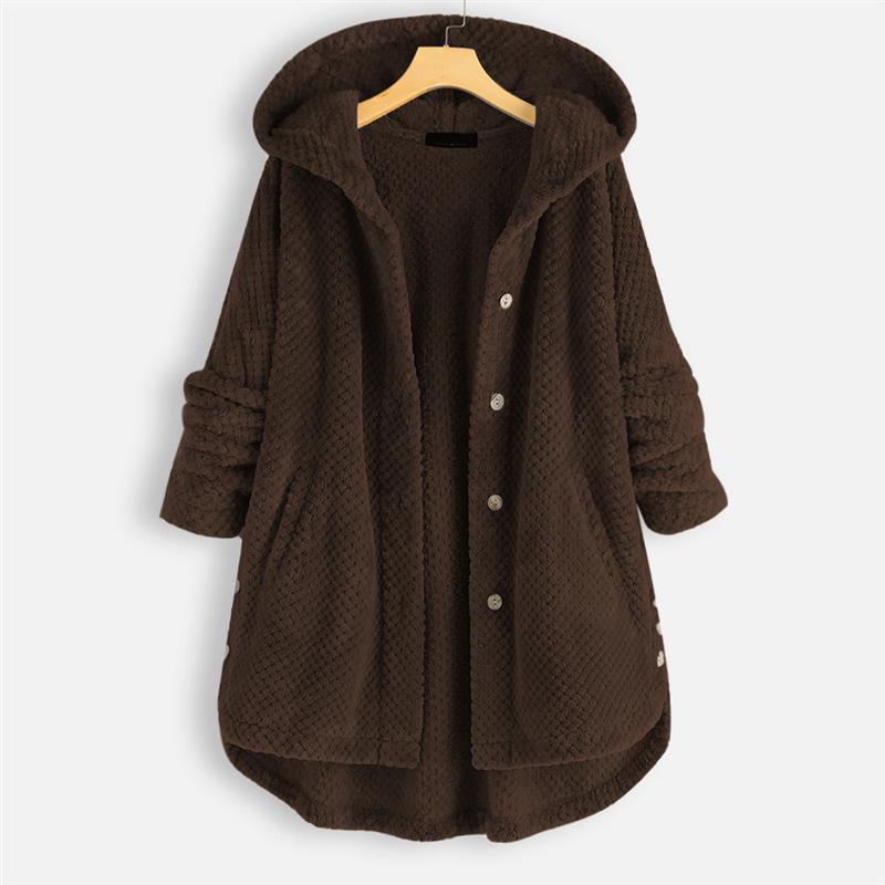 Janie | Cozy Button Fleece Coat