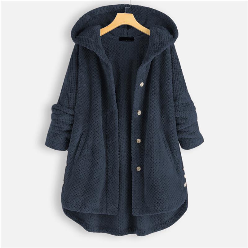Janie | Cozy Button Fleece Coat