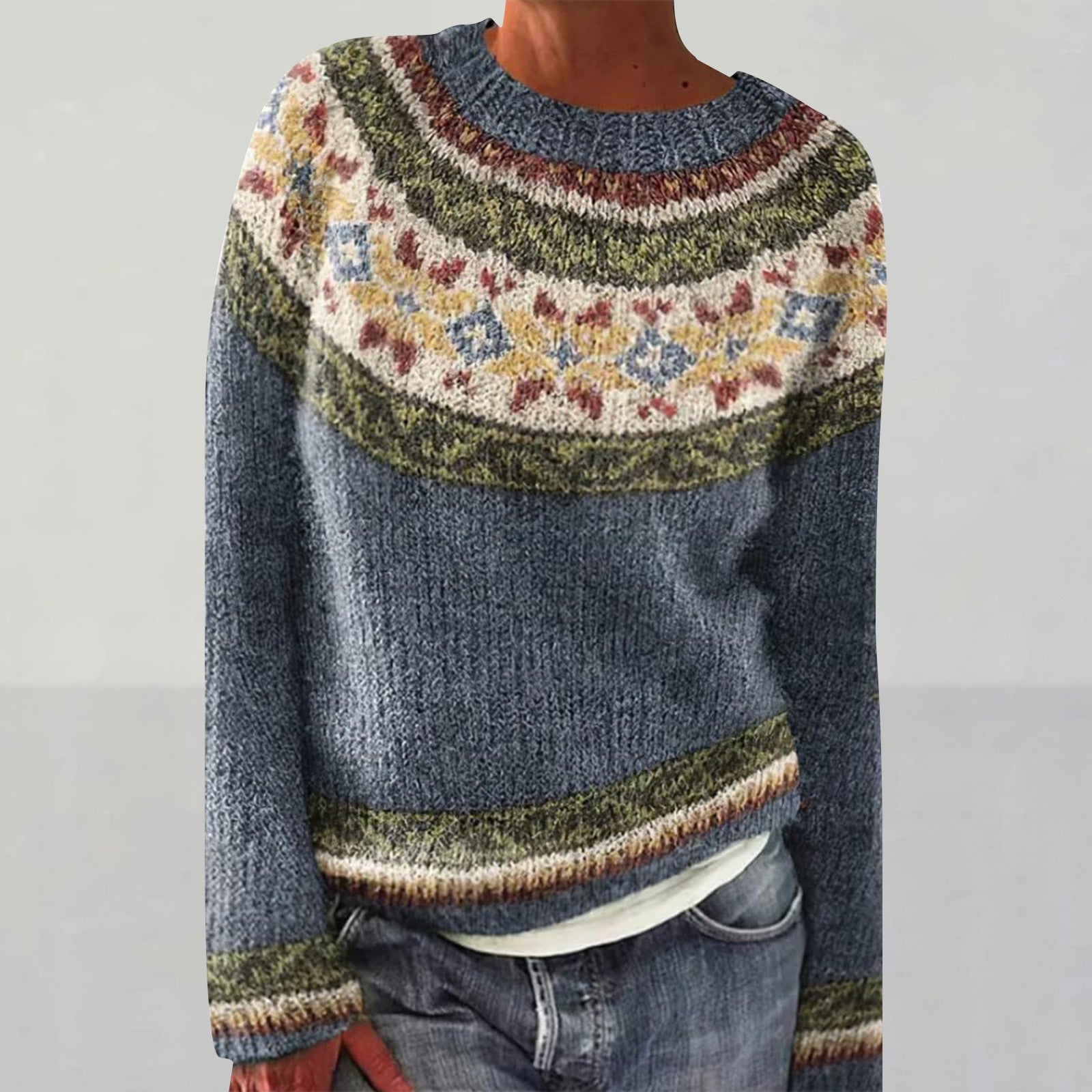 Olivia™ - Cozy Retro Sweater