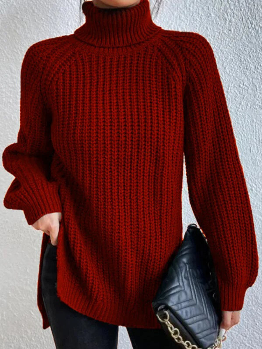 Edith | Warm Ribbed Turtleneck Sweater