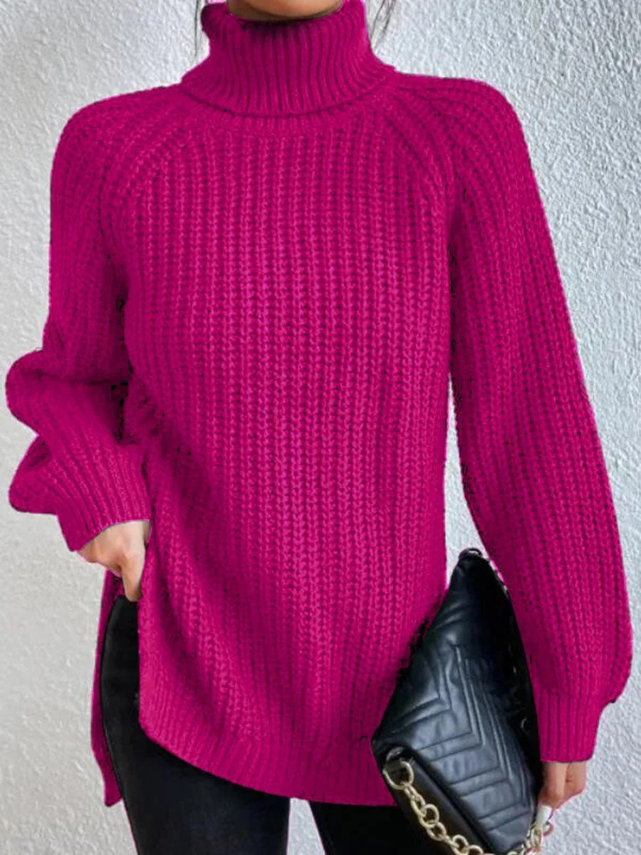 Edith | Warm Ribbed Turtleneck Sweater