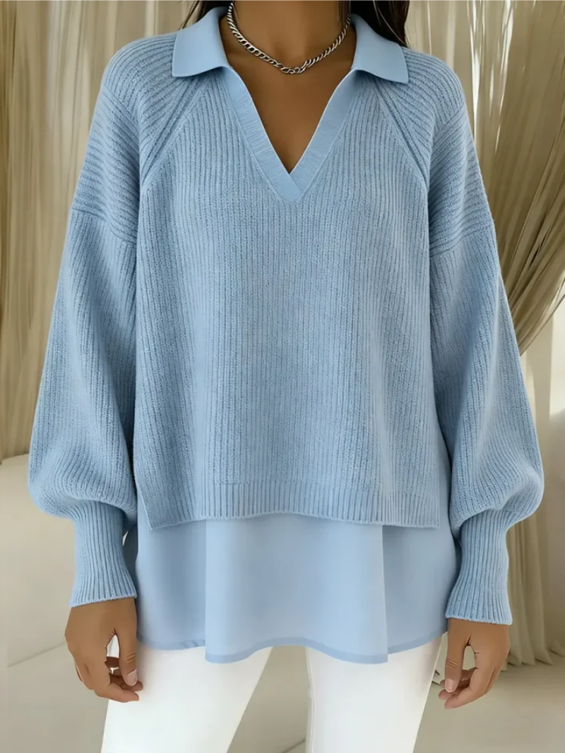 Laurie | Soft Layered Knit Sweater