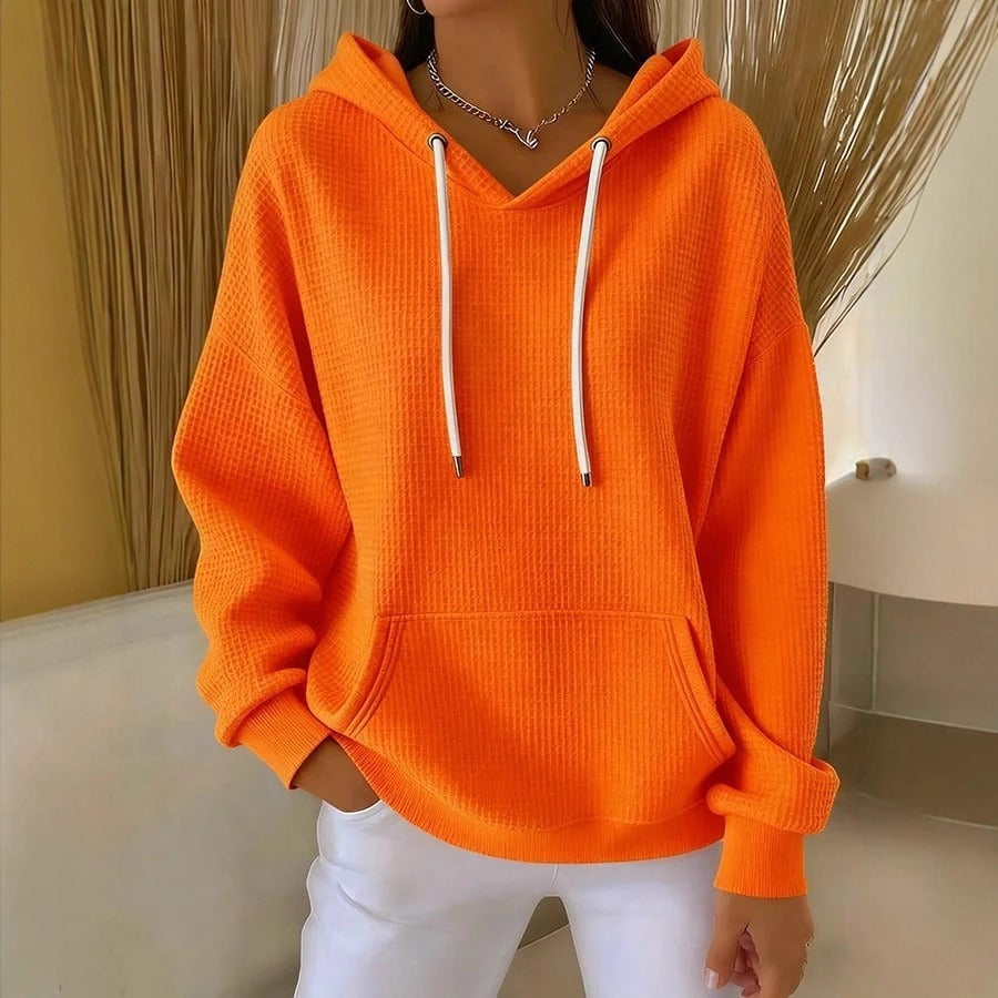 Maria | Waffle-Knit Cozy Hoodie