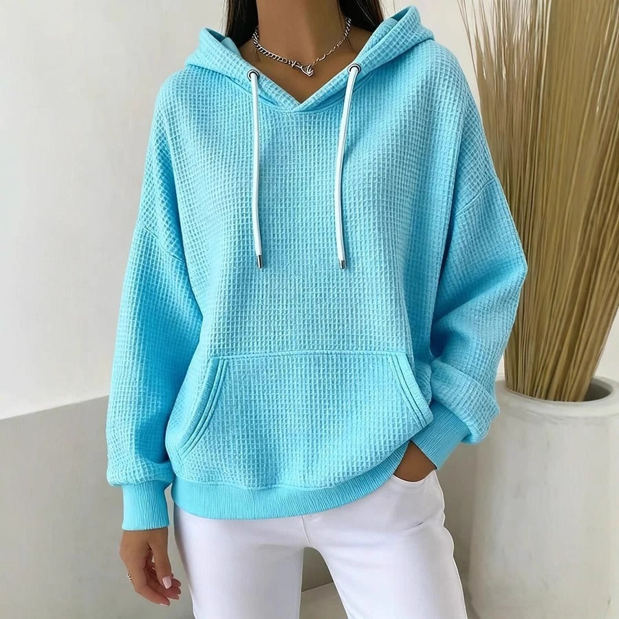 Maria | Waffle-Knit Cozy Hoodie