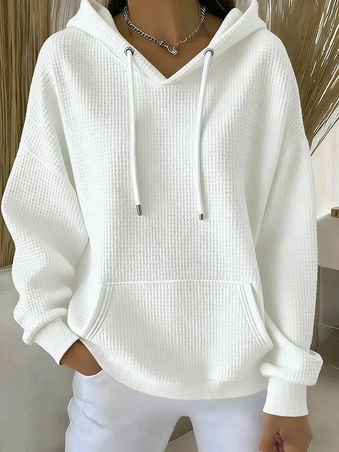Maria | Waffle-Knit Cozy Hoodie