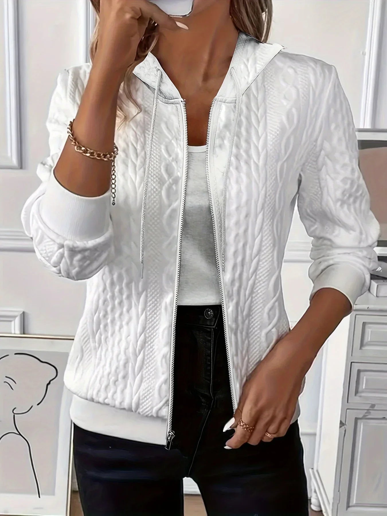 Lena™ - Hoodie with zipper