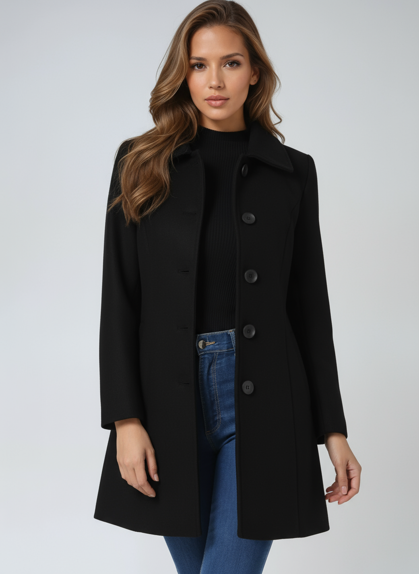 Celeste | Single Breasted Winter Trench Coat