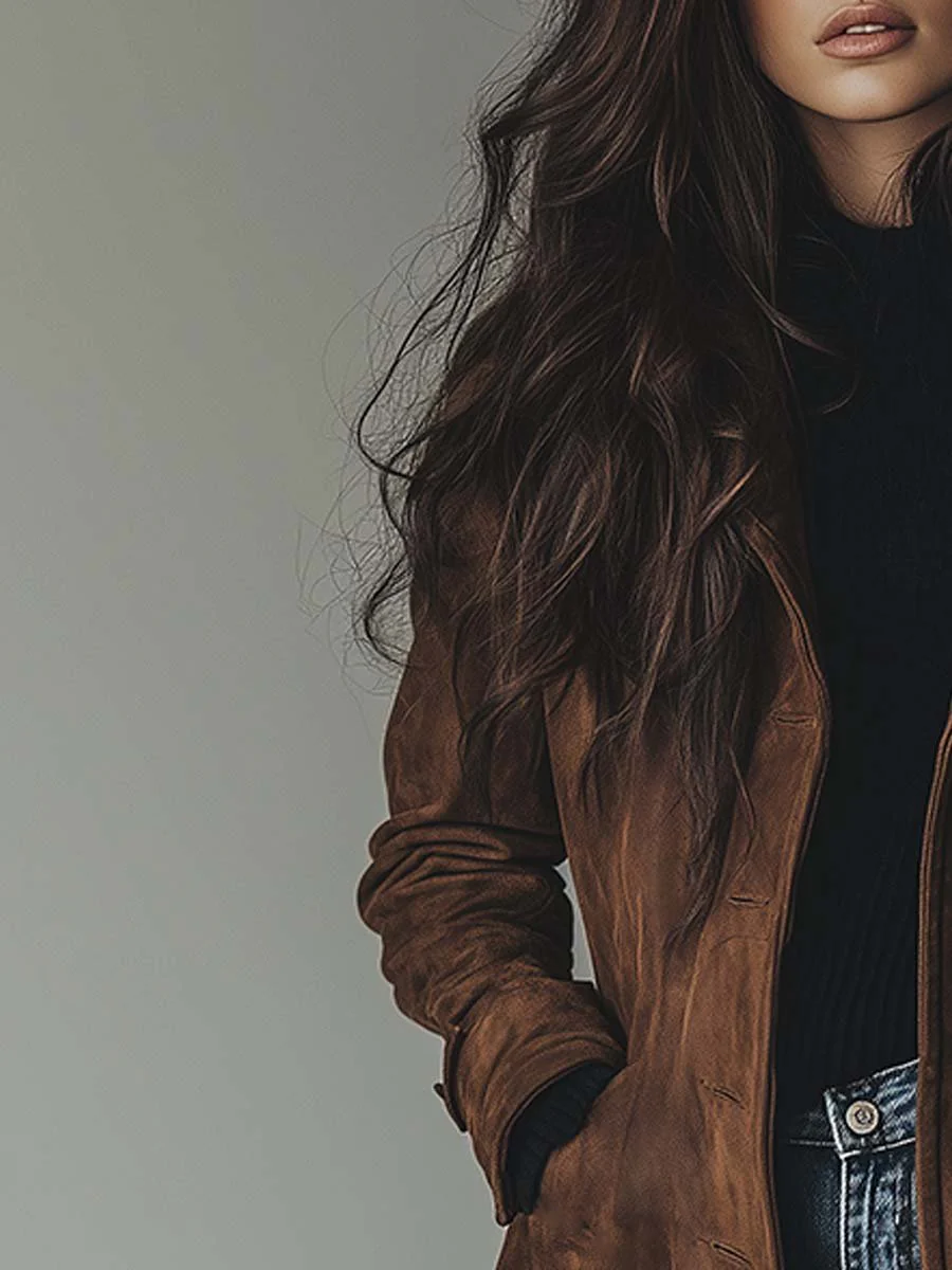 Judith | Timeless Suede Trench Coat