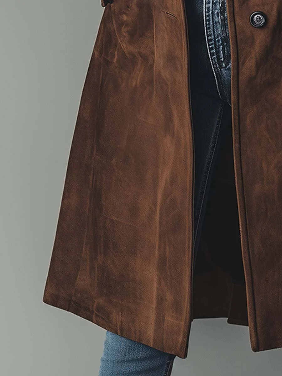 Judith | Timeless Suede Trench Coat