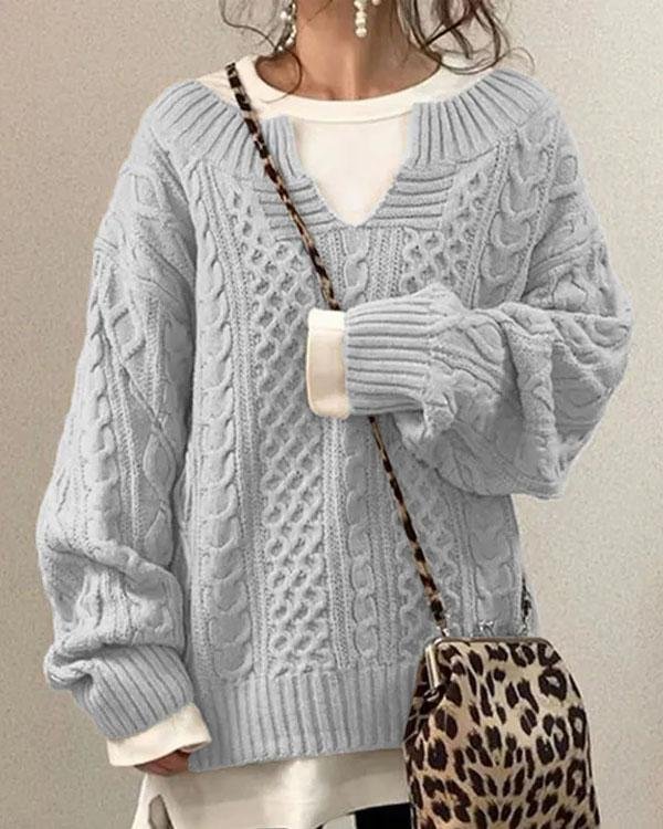 Melanie | Heritage Cable-Knit Comfort Sweater