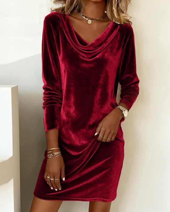 Kathy | Loose Fitting Velvet Dress